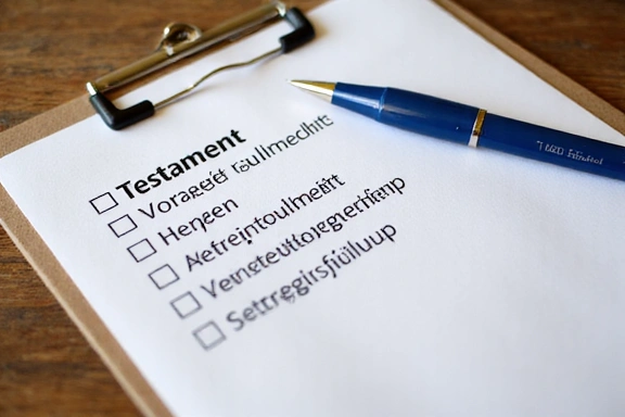 Checkliste für Senioren